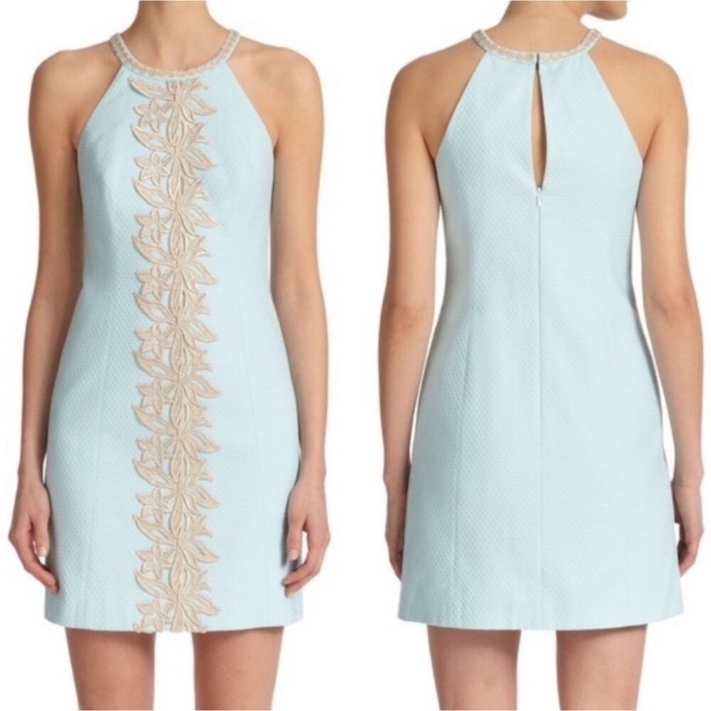 Lilly Pulitzer Pearl Shift Dress in Whisper Blue 00